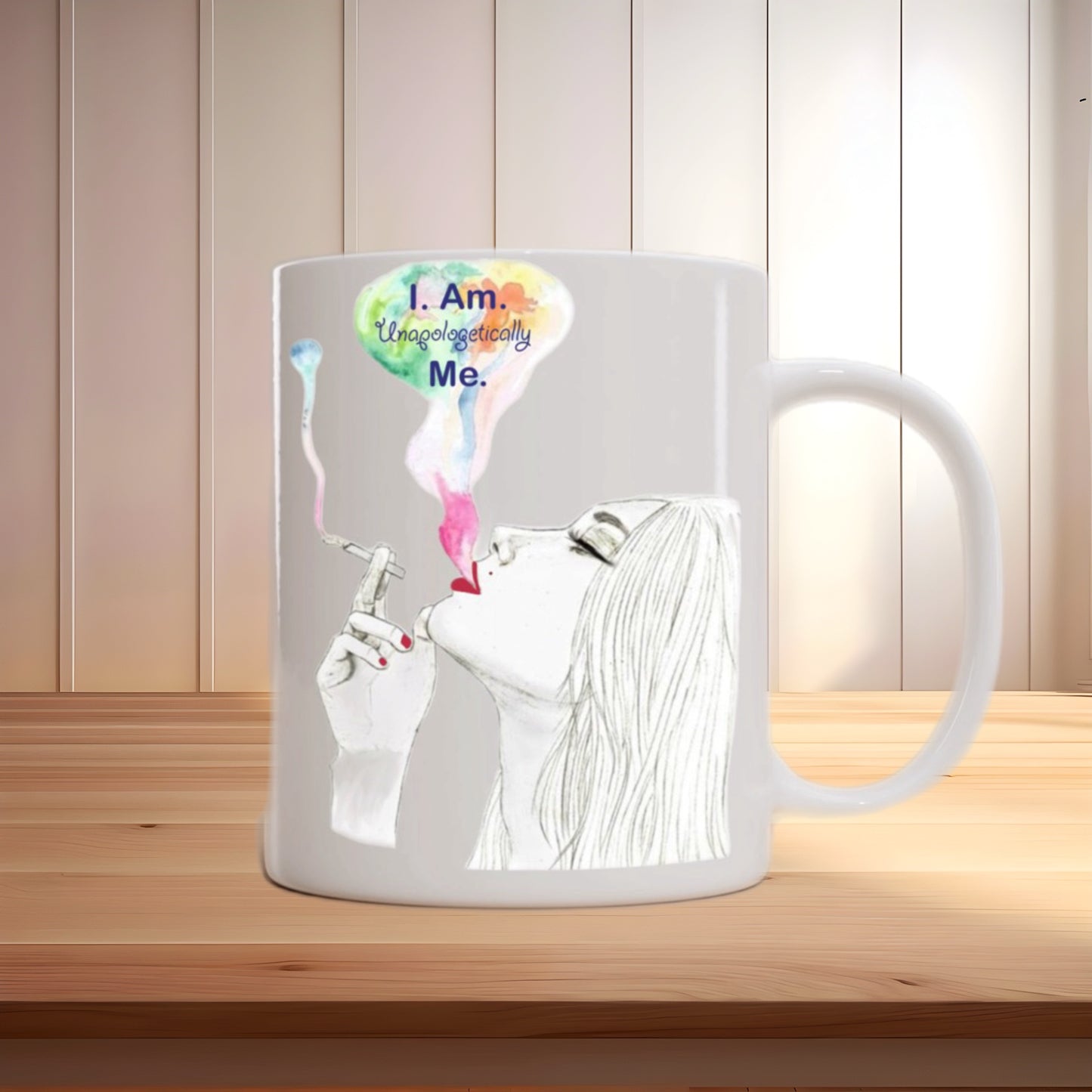 I Am Unapologetically Me – Bold & Artistic Line Art Mug
