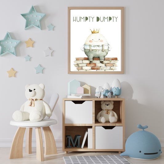 Humpty Dumpty – Classic Nursery Rhyme Wall Art
