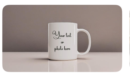 Custom Photo & Text Mug – Your Design, Your Way