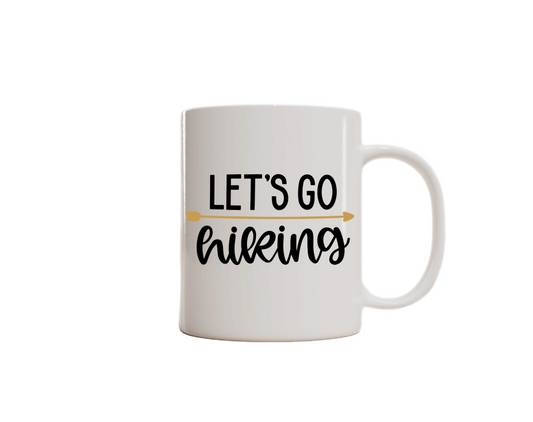 Hiking-Themed Charity Donation Mug. (Let’s Go Hiking)