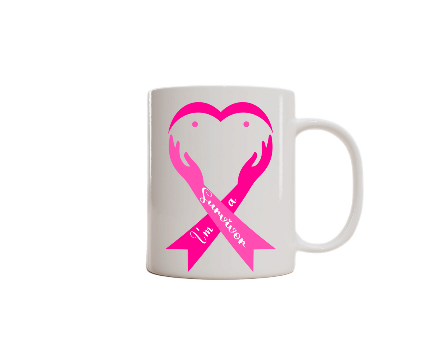 Sip with Purpose – Breast Cancer Awareness Mug. (I’m a survivor)