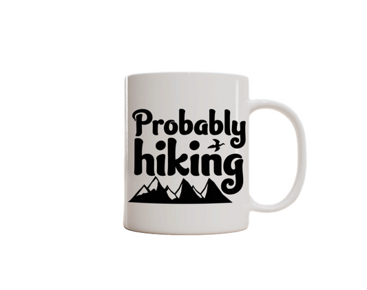 Hiking-Themed Charity Donation Mug. (Probably Hiking)
