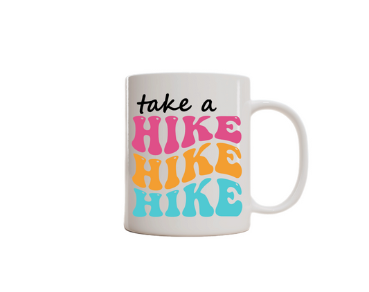 Hiking-Themed Charity Donation Mug. (Take a Hike)