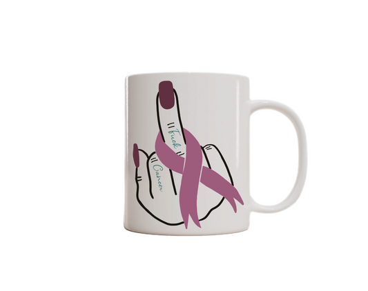 Sip with Purpose – Breast Cancer Awareness Mug. (Fu*k Cancer)
