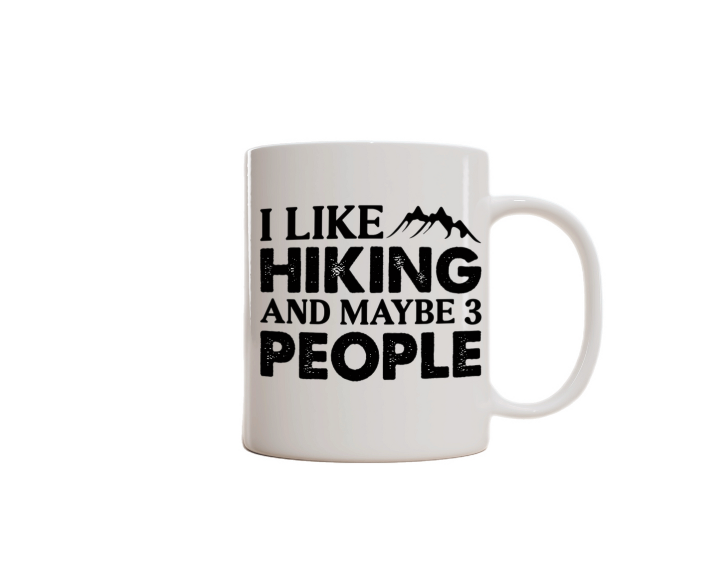 Hiking-Themed charity Mug. (I like hiking and maybe three people)